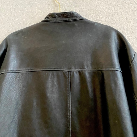Wilsons Leather M Julian Mens Motorcycle Jacket Black XXL Genuine Leather - Picture 7 of 15